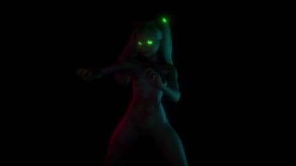 Rebecca, juicy young minx dances obscenely in the darkness