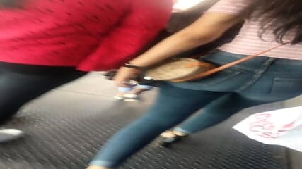 delhi metro tight jeans ass