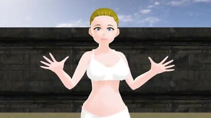 ãEmmaãBlonde girl shows off her tits in a slideshow videos.