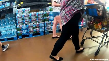 Pawg Ass Stuffed in Short Shorts