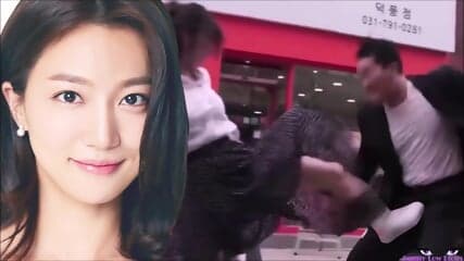 2 NUTSHOTS Asian Ballbusting Sexy Girl Kick In The Balls