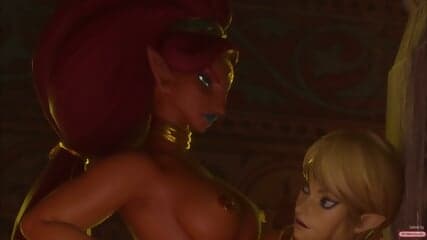 Urbosa Trains Zelda and Link