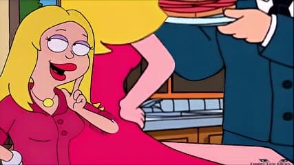sexy blonde milf francine smith BALLBUSTING groin knee anime balls kicking
