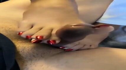 Amateur Wife With Delicious Feet Giving A Perfect Toejob In Pov