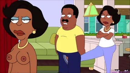 black wife ballbusting EBONY KICK IN THE NUTS from behind, donna cleveland show