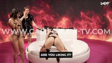 Two naughty nymphets having fun with a lot of sensuality and slut!