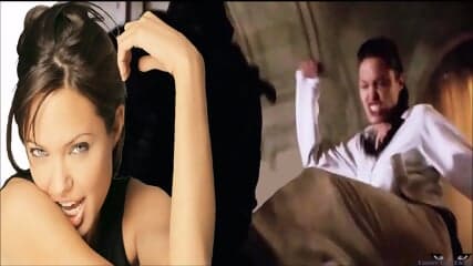 3 nutshots Tomb Raider ANGELINA JOLIE BALLBUSTING Lara Croft kick in the balls Tomb Raider