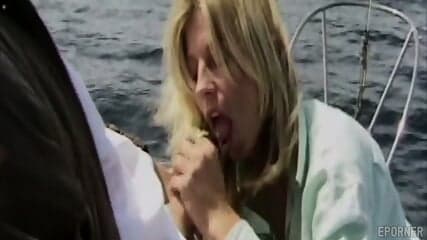 Blonde Sucks Cock on a Boat Like Itâs Her Job - Aiden Star, Brooke Scott