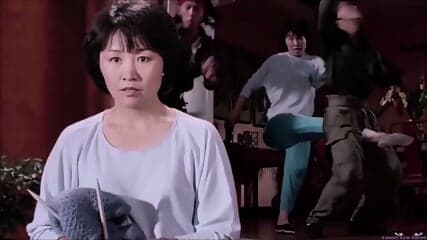 asian milf BALLBUSTING boys, 2 nutshots heel in the balls