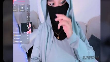 Arab Rhizan Cutie Blue Dress Sexy Dance Hairy Pussy