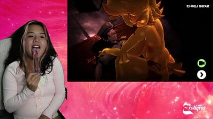 BIG TIDDY BITCH CHIKU IS CHASING ME! FAP NIGHTS AT FRENNI'S ExotiqFox FNAF Hentai Game Part 3