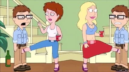 redhead tattoo dyke BALLBUSTING Nerd Boy With Vicious Kick In The Balls ANIME Nutshot