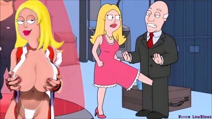 blonde busty milf BALLBUSITNG old man kick in the balls