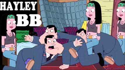 hayley BALLBUSTER TEEN kick in the balls from behind AMERICAN DAD nutshot cartoon