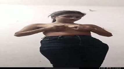 Two teen girls give paid whatsapp lesbien show