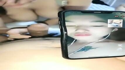 Fucking Another Girl While FaceTime with His Girlfriend