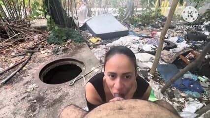 Teen soul snatching slut shallow deeznuts outside in junkyard