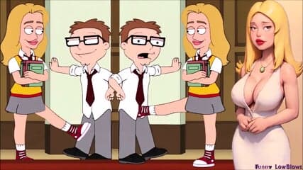 girls school ballbusters NERD BALLBUSTING anime nutshot American Dad