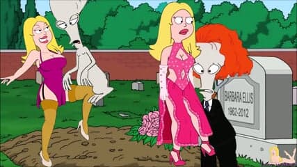 cemetery BALLBUSTING blonde kick in the nuts ANIME BALLBUST milf