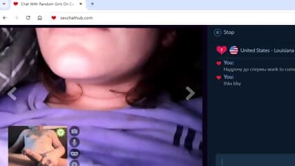 Horny teen lets me cum for her on random chat
