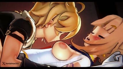 Yoimiya Desk Doggy  -hentai anime