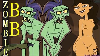 AXEL Zombies Ballubusting TOTAL DRAMA island kick in the balls