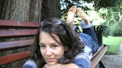 french barefeet hippy girl