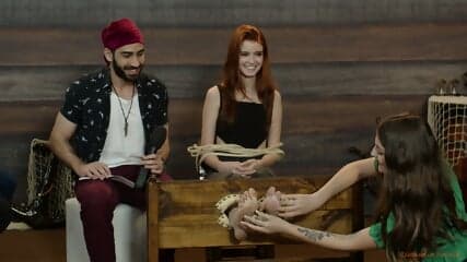 Tickling brazilian game Giovanna challenge