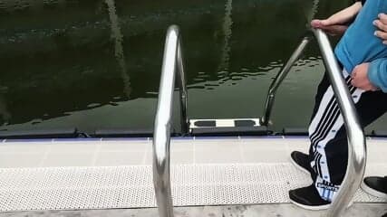 I'm so happy and I'm glad that today I rubbed a guy's dick against the pool railing.until the sperm was ejaculated onto the pool railing and the rest of the sperm was released into the pool water and I was so happy when I rubbed his cock against the raili