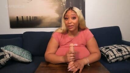 Brijia Monet - Dildo Titfuck (FAKE CUMSHOT)