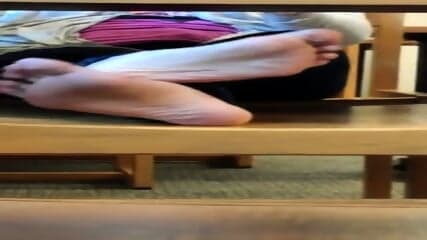 Candid Filipina Library Feet