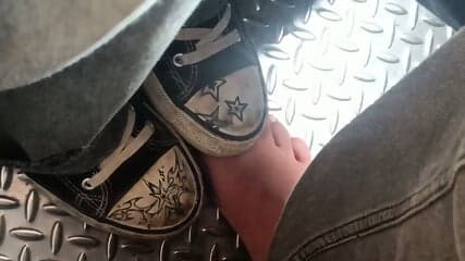 candid crushing | unknown trampling indian | feet pov