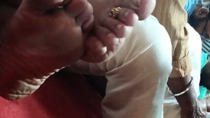 indian feet closeup | milky white soles |