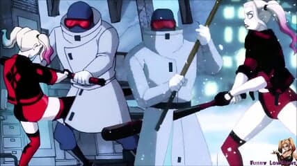 HARLEY QUINN Ballbusting on Ice MR. FREEZE goons PART 2