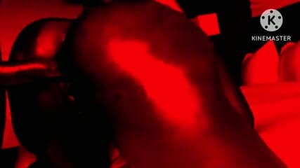 My homie ex wife in my fluorescent red light on thanksgiving night