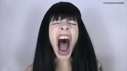 Sharada - yawning mouth show and tell