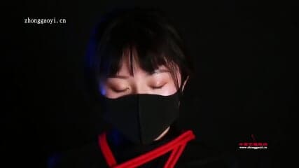 Ninja Girl Tied In Red Ropes  Kinky4Ever