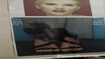 Scarlett Johansson Cum Tribute  Gorgeous Feet