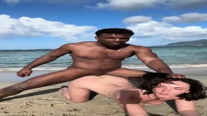 Interracial Beach Sex