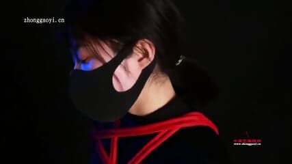 Ninja Girl Tied In Red Ropes  Kinky4Ever