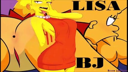 Lisa Simpson BLOWJOB & ballbusting kick in the balls