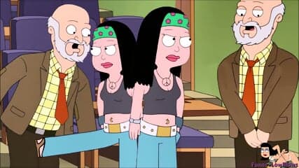 teen hayley BALLBUSTING oldman kick in the balls american dad