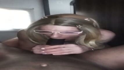 Trans chick Kristin Starr sucks a BBC so good