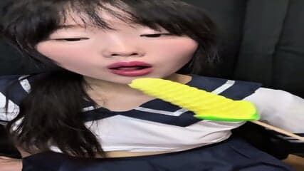 Vertical bj corn stick asmr