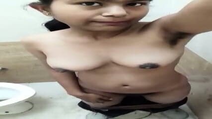Indian Cute Girl with Big Boobs shows Hairy Armpits and Pussy