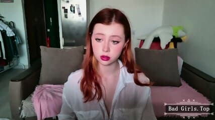 Very pretty skinny small tits redhead web teen