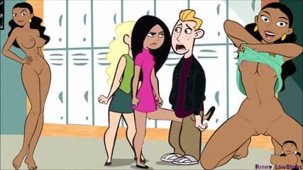 kim possible EBONY BALLBUSTING nerd nutshot cartoon
