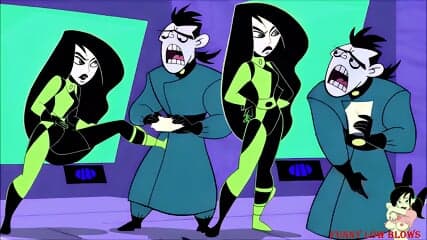 Shego BALLBUSTING Doctor with hard kick in the balls, from KIM POSSIBLE tv serie