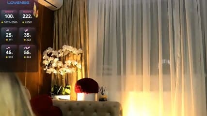 Gorgeous blonde playing with her sexy pussy