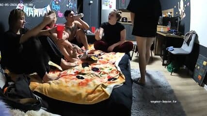 late night sex Living room camera at Slammy & Agrat reallifecam apartment at Voyeur House TV 05.02.2026 from 01 h 01 min to 03 h 39 min